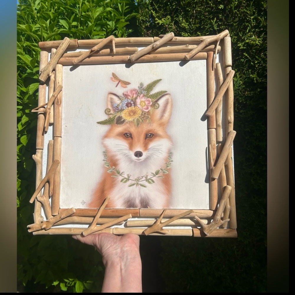 Rustic Fox Framed Artwork. - Picture 7 of 7